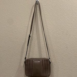 Michael Kors Leather Mini Grommets Crossbody Bag Cinder